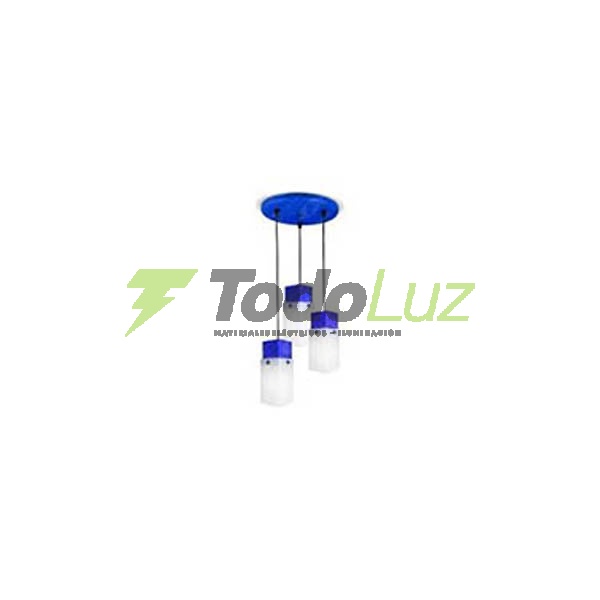 COLGANTE POLIP. CUBO TRIPLE COLORES VARIOS