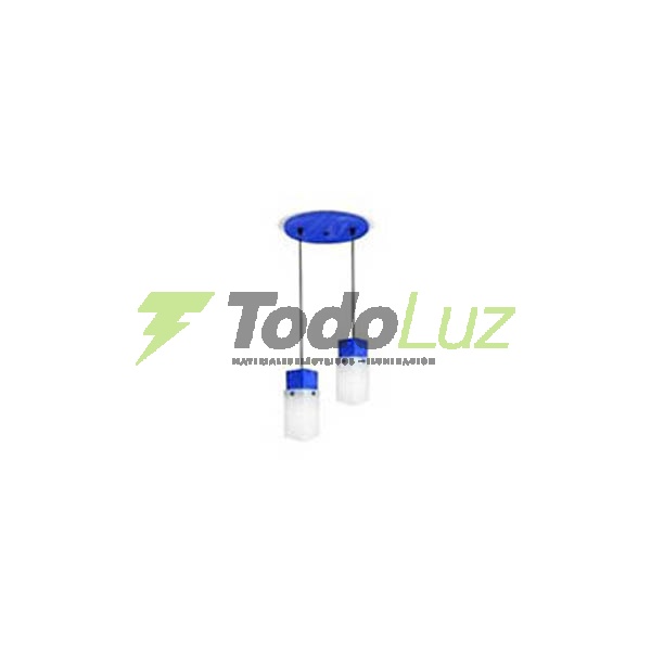COLGANTE POLIP. CUBO DOBLE COLORES VARIOS