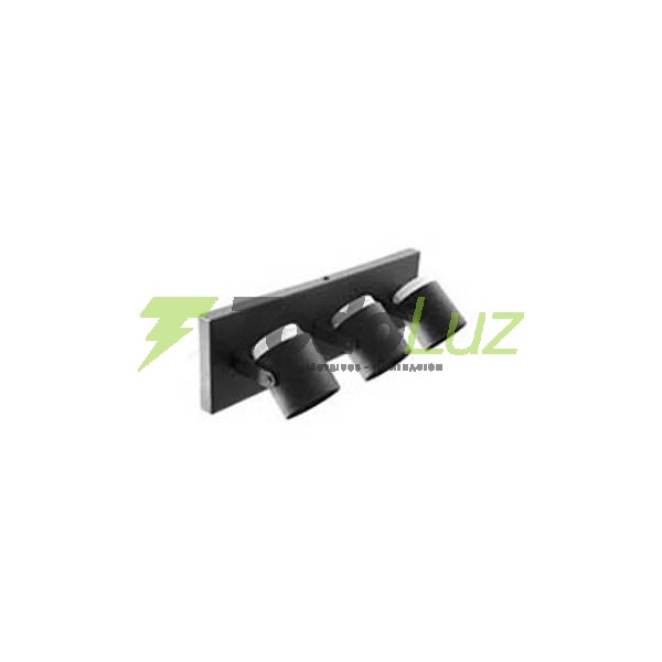 SPOT TUBO METAL GU-10 P/DICRO 3 LUCES