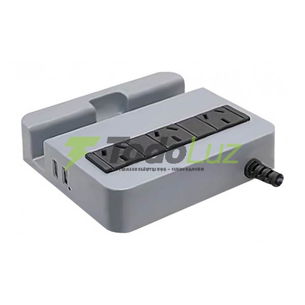 PROTECTOR DE TENSION C/ESTACION DE CARGA USB