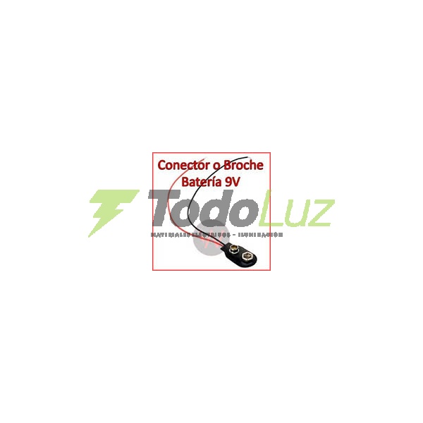 PORTAPILA BATERIA 9V CONECTOR