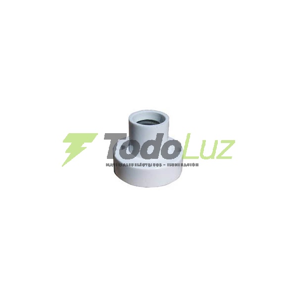 RECEPTACULO RECTO E-14 BAKELITA BLANCO