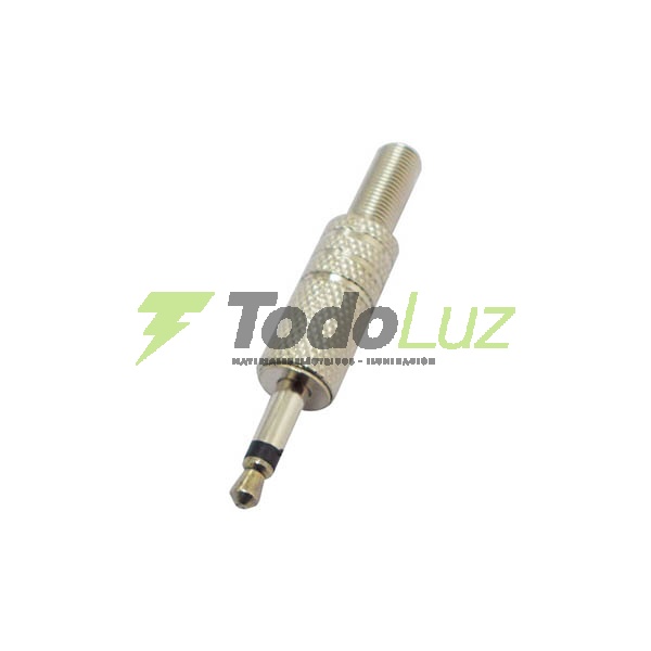 FICHA AUDIO PLUG METAL MONO 3,5 MM CHICA