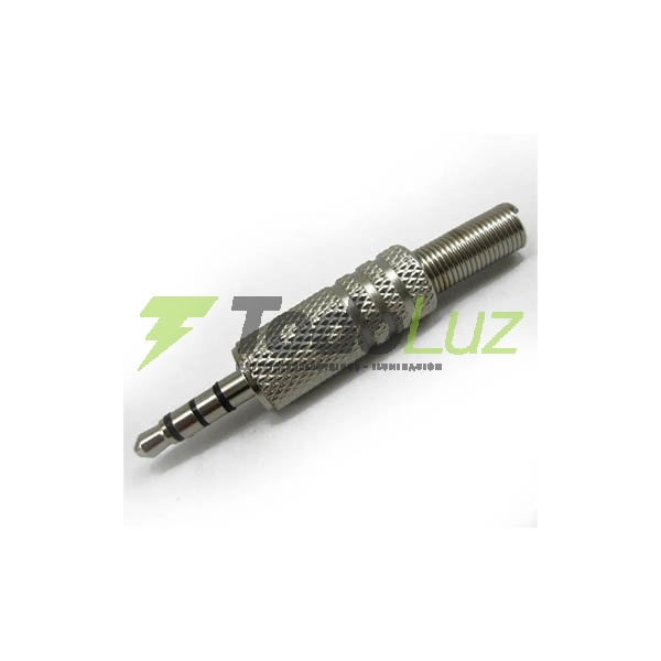 FICHA AUDIO PLUG METAL STEREO 3,5 MM CHICA