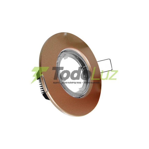 SPOT P/DICRO PVC EMBUTIR C/BASTIDOR 10CM CHAMPAGNE