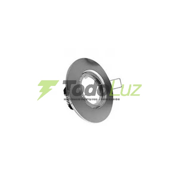 SPOT P/DICRO PVC EMBUTIR C/BASTIDOR 10CM ALUMINIO