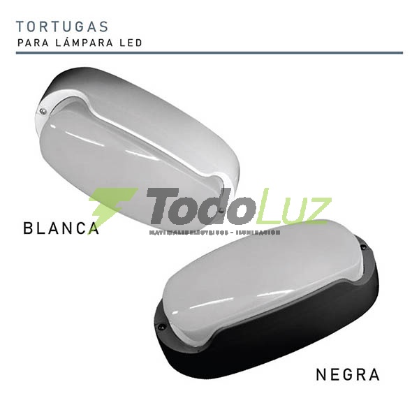 TORTUGA DE DISE&Ntilde;O LED EXTERIOR PVC NEGRA L. FRIA