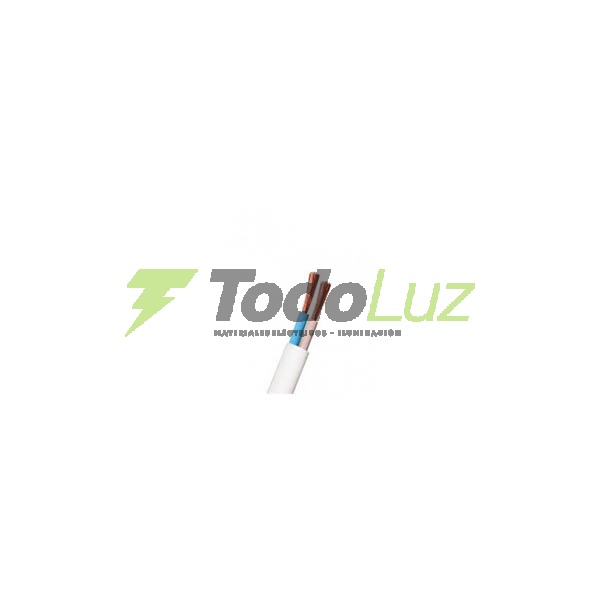CABLE ENVAINADO CHATO 2 X 0.50MM NEGRO