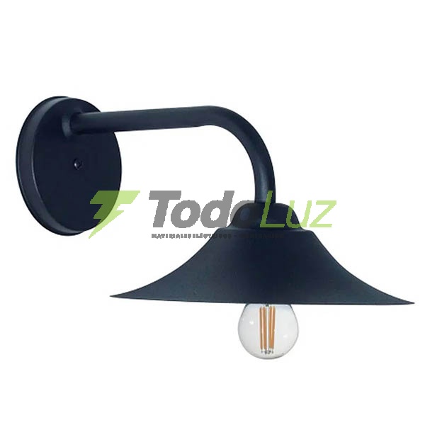 APLIQUE "BERLIN" DE 1 LUZ BL TEX./NG TEX.