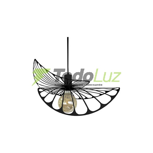 COLGANTE "POTENZA" DE 1 LUZ 40X65X55CM NEGRO TEX.