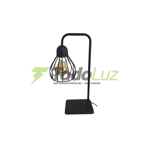VELADOR "PORTO" JAULA 1 LUZ 12X38CM BL TEX./NG TEX