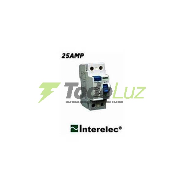 DISYUNTOR DIFERENCIAL BIPOLAR 2 X 25A 30MA