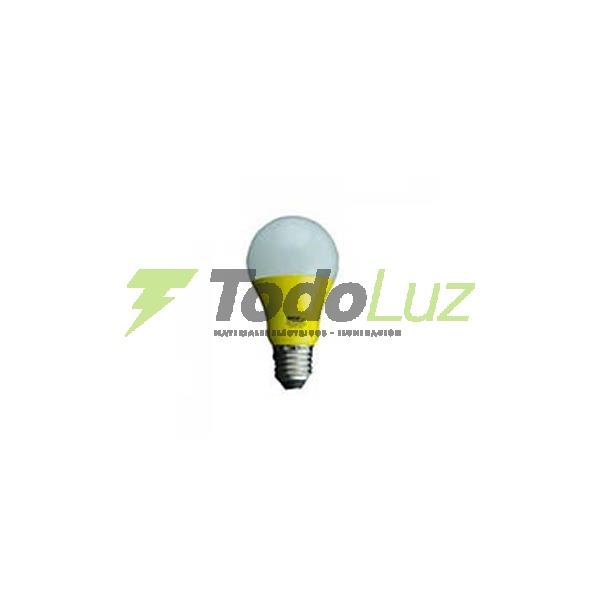 LAMPARA A-60 LED E-27 3W COLOR AMARILLO