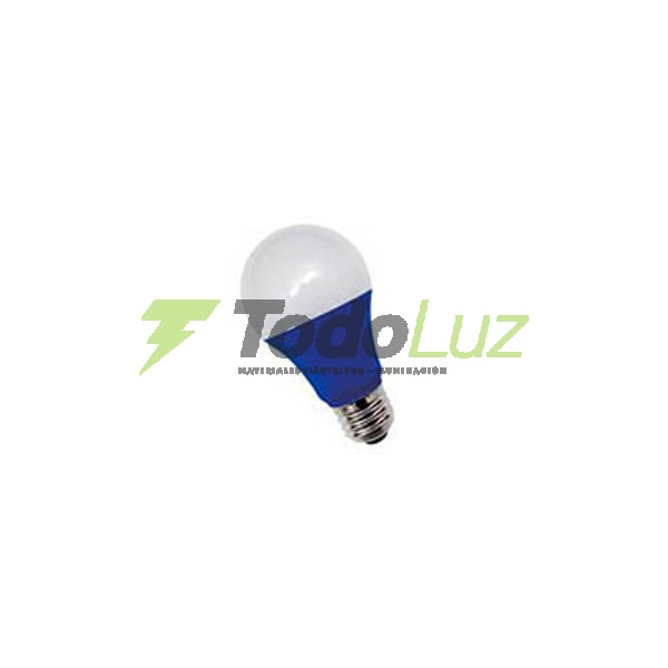 LAMPARA A-60 LED E-27 3W COLOR AZUL