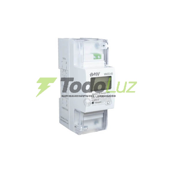 MEDIDOR MONOFASICO 5-65A DIGITAL 2 MOD. DIN