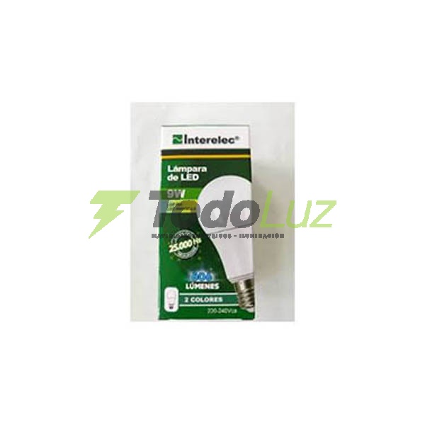 LAMPARA A-60 LED REPELENTE/LUZ FRIA 9W E-27
