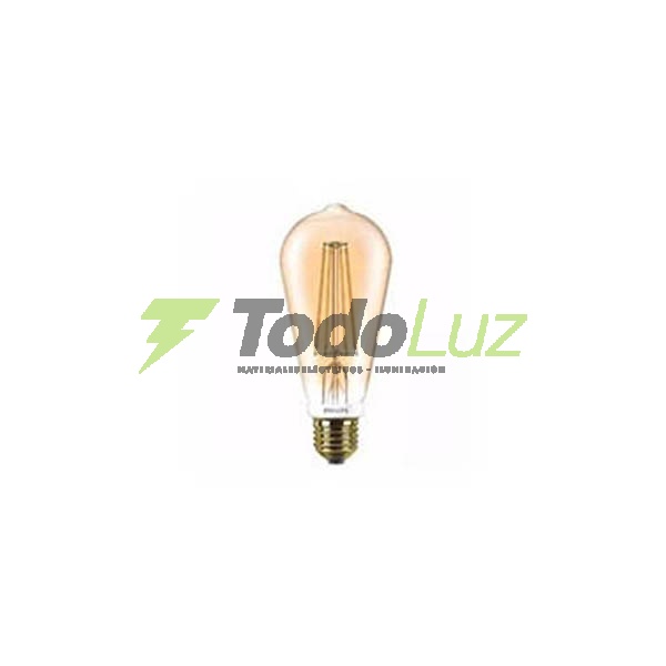 LAMPARA FILA LED ST64 TIPO PERA 8W E-27 GOLDEN