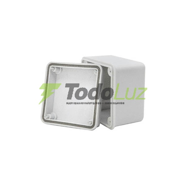 CAJA ESTANCA PLASTICA 90 X 90 X 55 IP-65 BLANCA