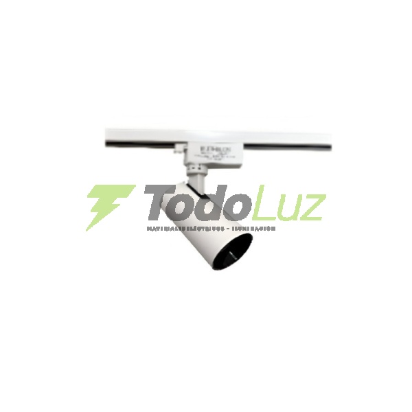 SPOT PARA RIEL GU-10 INTER-003 BLANCO