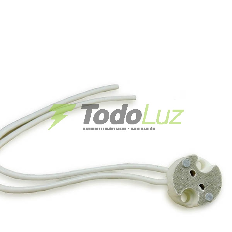 ZOCALO CERAMICO BI-PIN G-4 C/CABLE