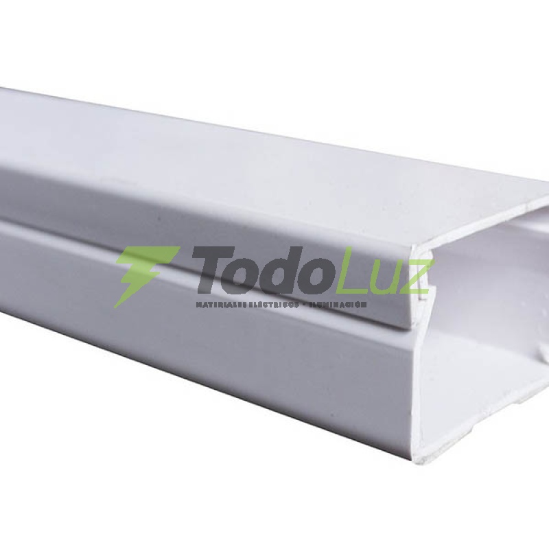 CABLECANAL 18 X 21 MM S/ADHESIVO BLANCO X 2MTS