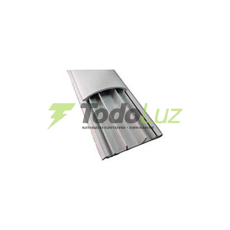 PISOCANAL 75 X 17 MM S/ADHESIVO GRIS X 2MTS