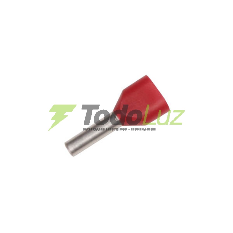 TERMINAL PUNTERA HUECA DOBLE AISLADA 4MM