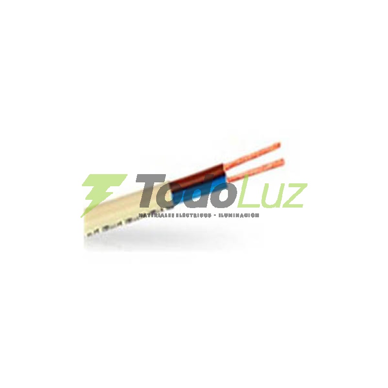 CABLE ENVAINADO CHATO 2 X 1MM MARFIL