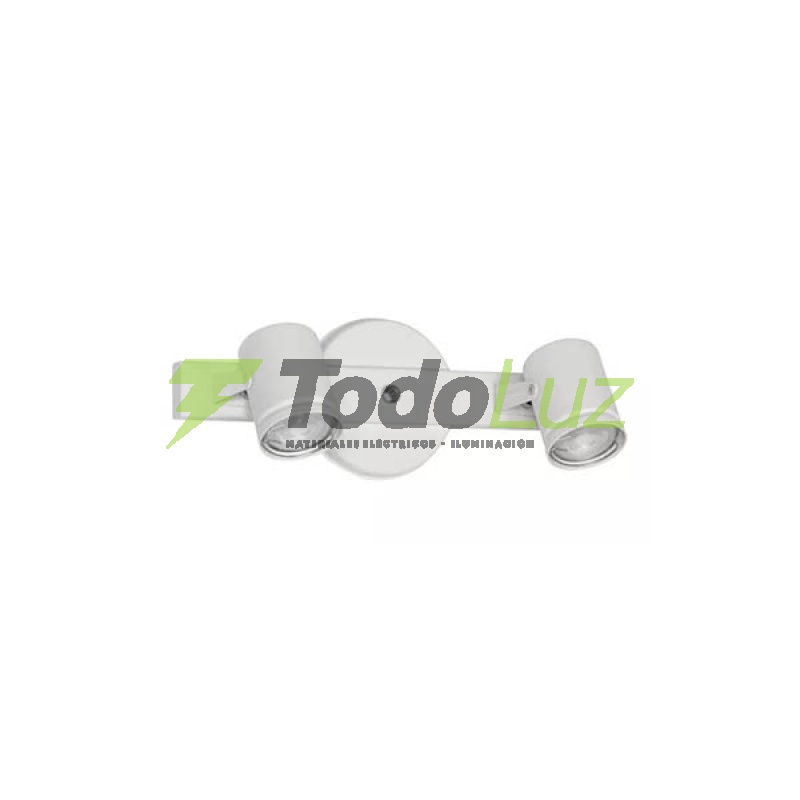 SPOT GRANADA 2 L REGLA GU-10 C/MOVIMIENTO BLA/NEG