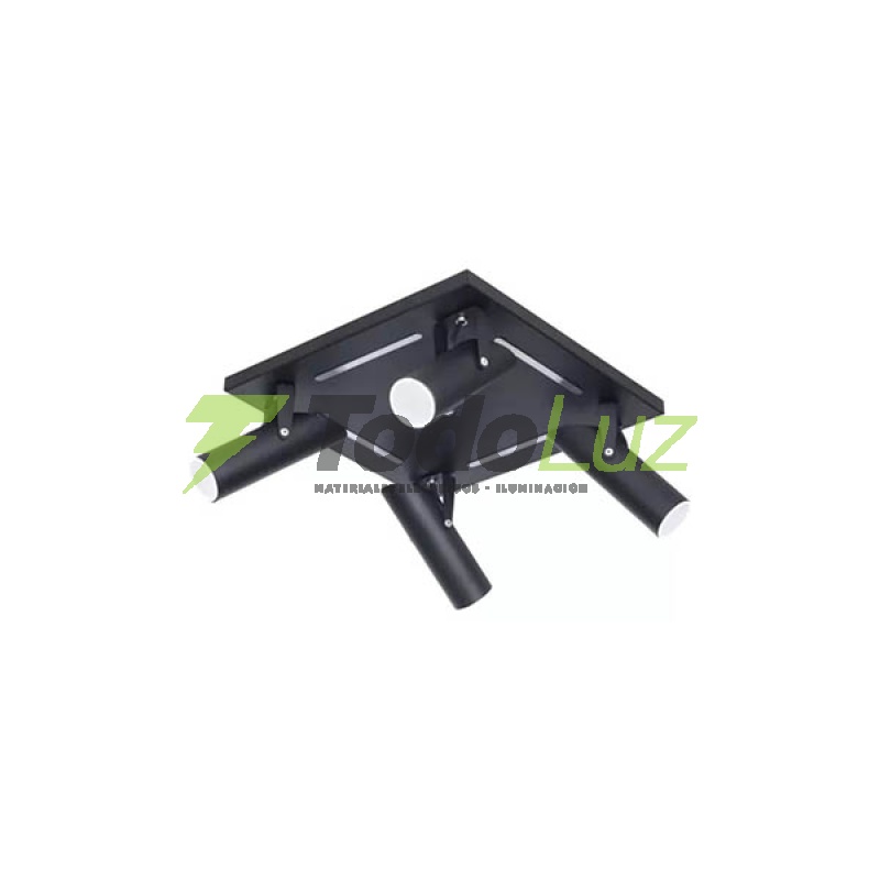 SPOT BORJA 4 L PLATO GU-10 C/MOVIMIENTO BLA/NEG