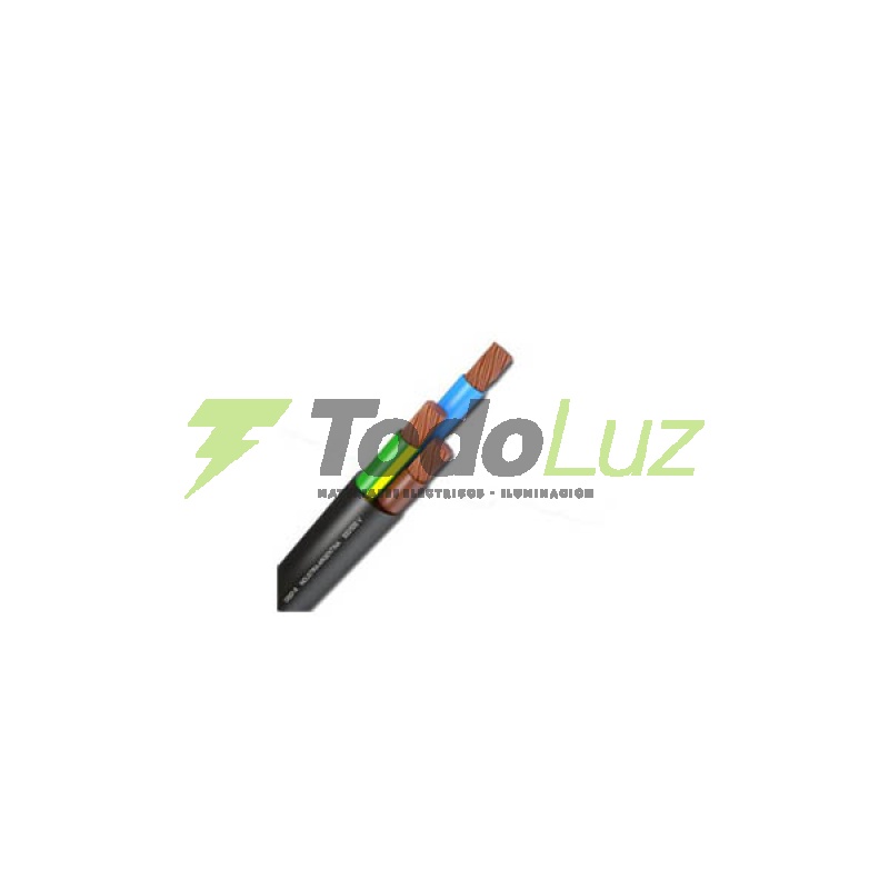 CABLE TIPO TALLER 3 X 0.75MM NEGRO