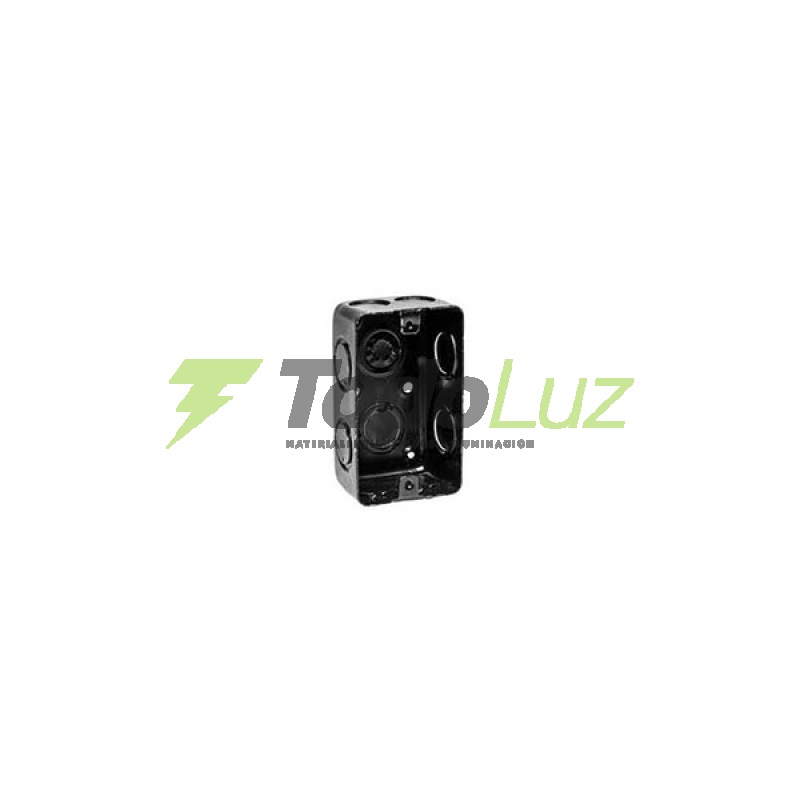 CAJA DE LUZ RECTANGULAR SEMI PESADA CHAPA