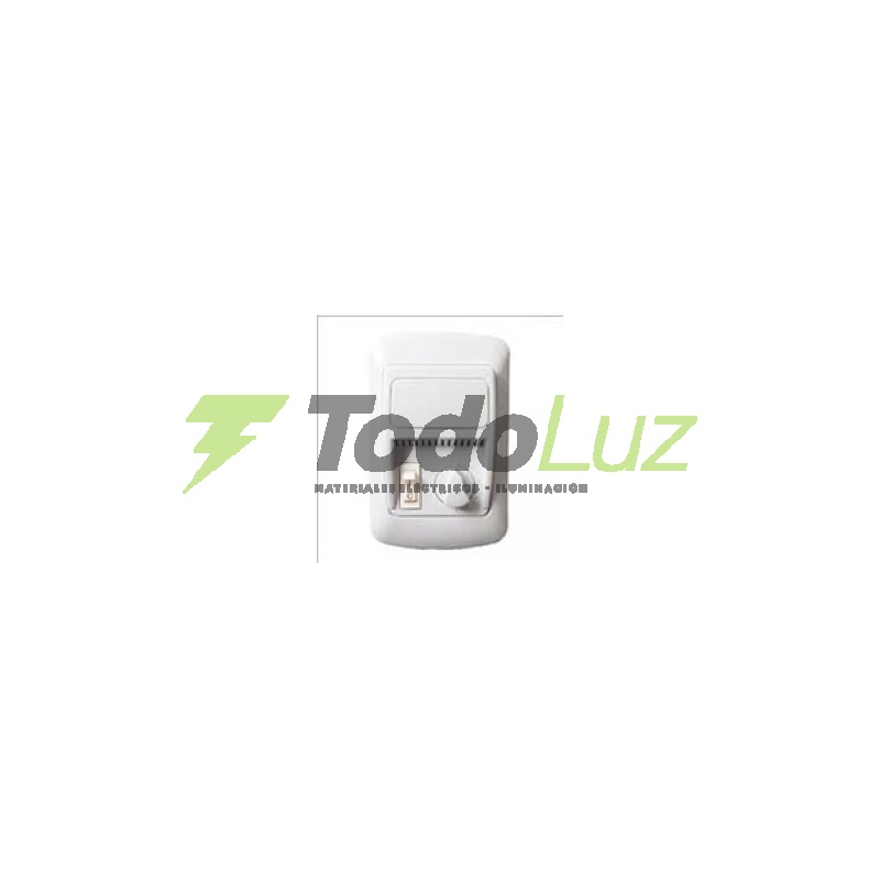 REGULADOR VENTILADOR EXT. C/CORTE 5 VEL. + LLAVE