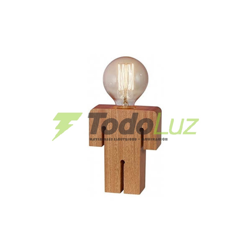 VELADOR MADERA FIGURA NENE