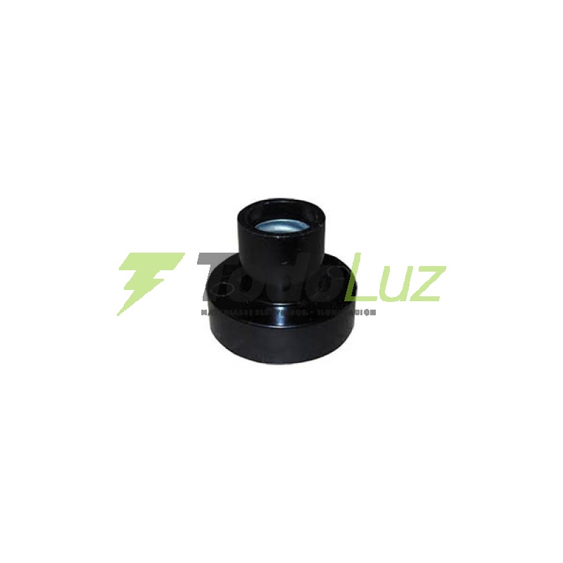 RECEPTACULO RECTO E-14 BAKELITA NEGRO