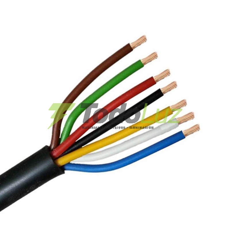 CABLE TIPO TALLER 7 X 1.50MM NEGRO