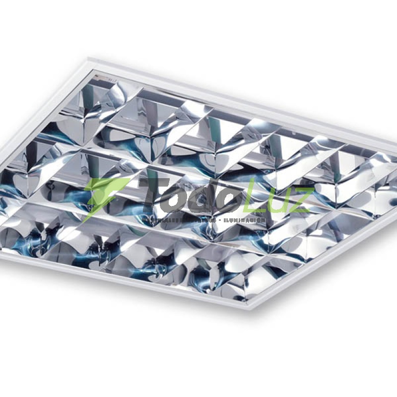 ARTEFACTO DE EMBUTIR BLANCO C/LOUVER 3 X 36W