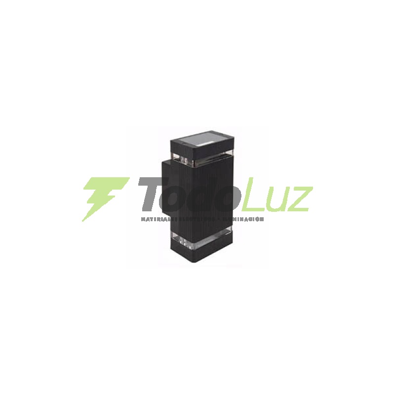 BIDIRECCIONAL ANKA NEGRO/ALUMINIO 2 GU-10