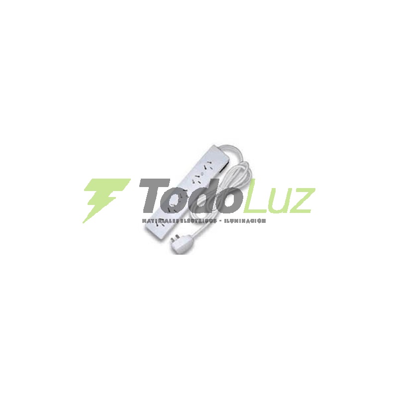 ZAPATILLA MULTIPLE 4 TOMAS C/CABLE 1,5 MTS