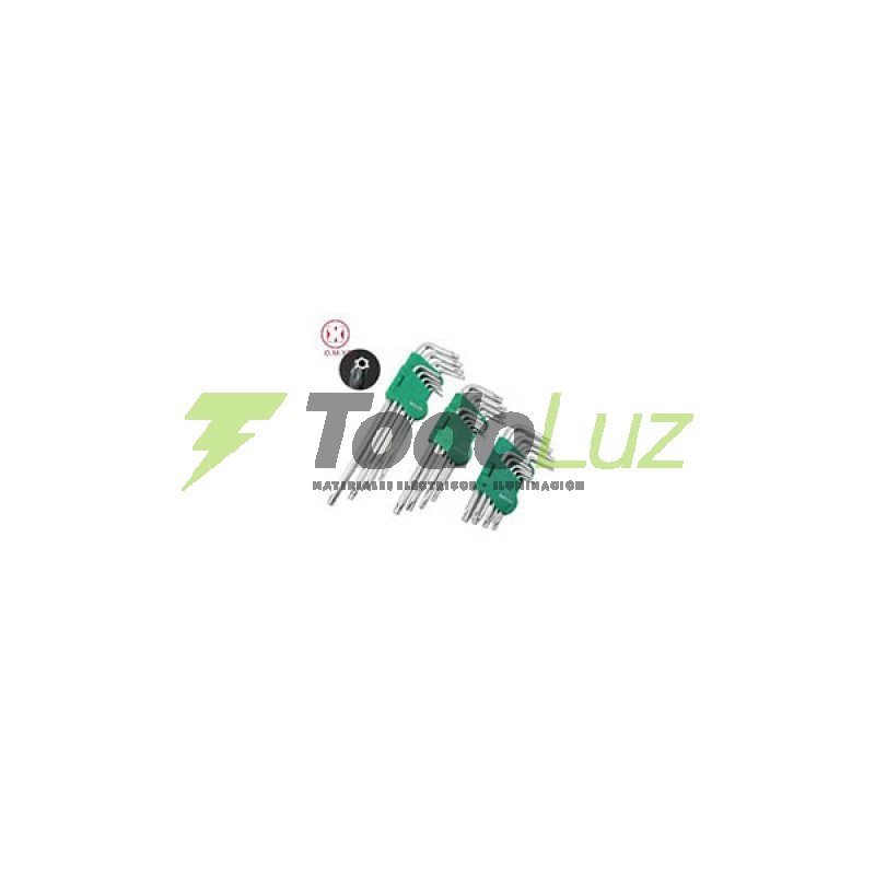 LLAVE ALLEN EN L 9 PIEZAS LARGA