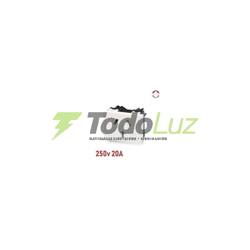MODULO TOMACORRIENTE POLARIZADO 2OA BLANCO SXXI