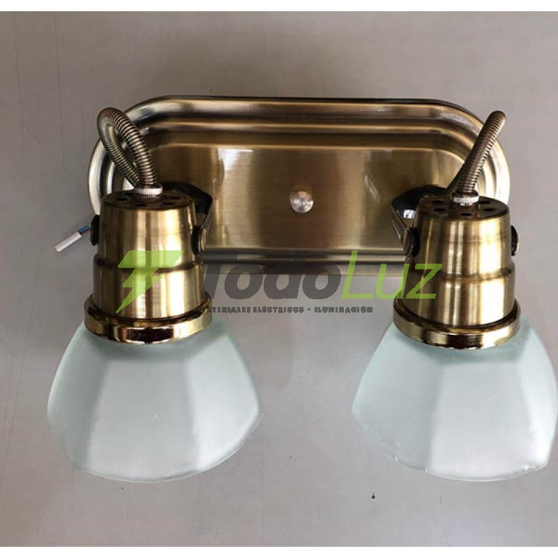MINI SPOT C/TULIPA HEXAG 2L (OVAL) B. VIEJO/PLATIL