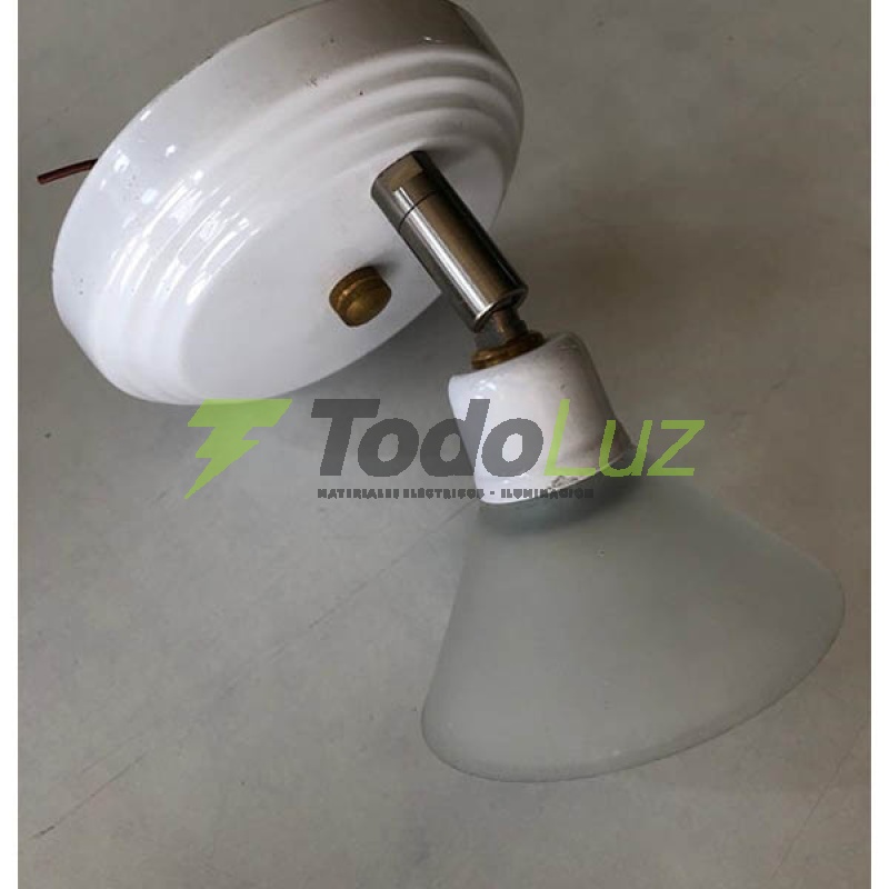 SPOT G-9 1 LUZ C/TULIPA CONITO BLANCO