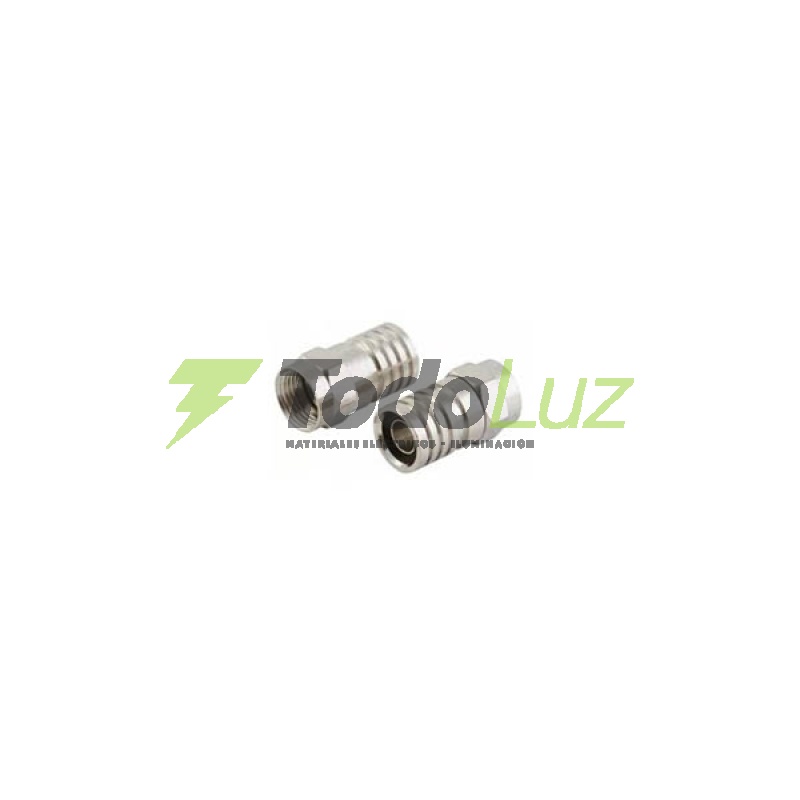 FICHA TV MACHO 75OHMS RG-6 C/POLLERA