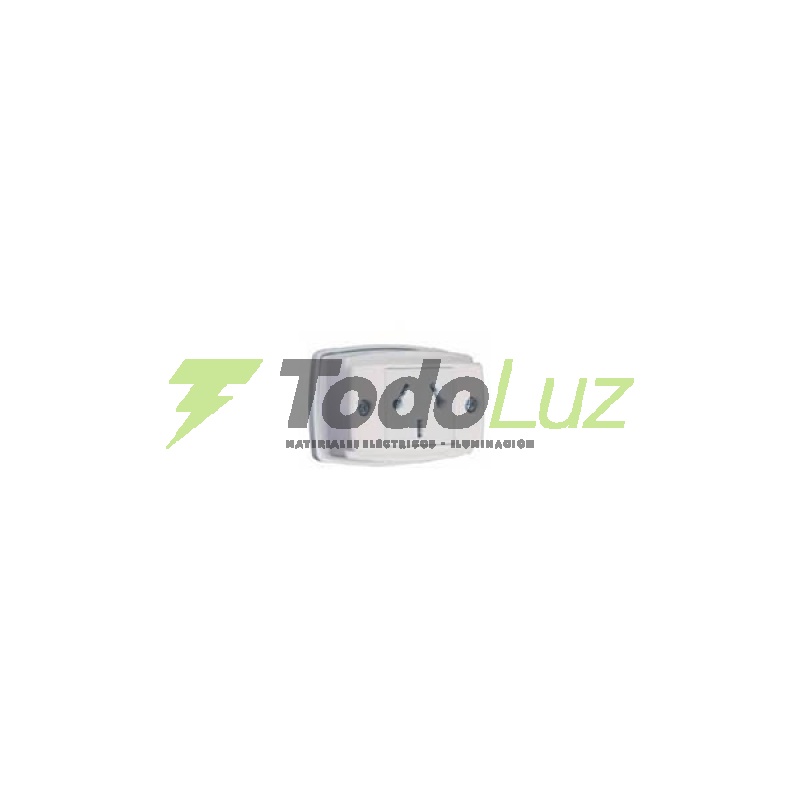 LLAVE EXTERIOR TOMACORRIENTE SIMPLE POLARIZADO BCO
