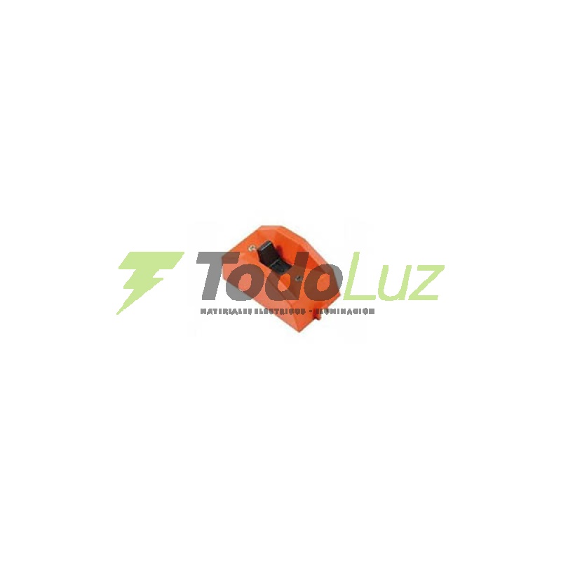 INTERRUPTOR 2 X 20A EXTERIOR PLAST. NARANJA