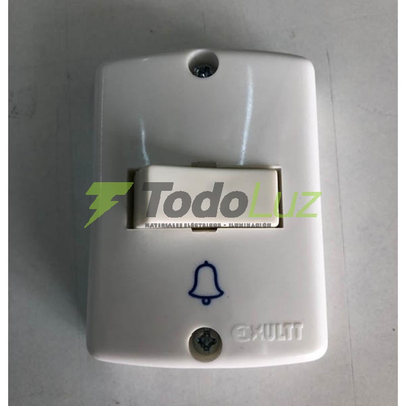 LLAVE EXTERIOR PULSADOR BLANCO