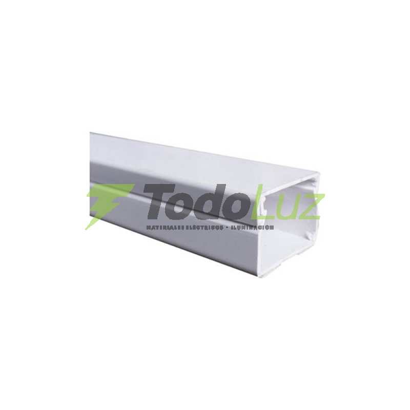 CABLECANAL 27 X 30 MM C/ADHESIVO BLANCO X 2MTS