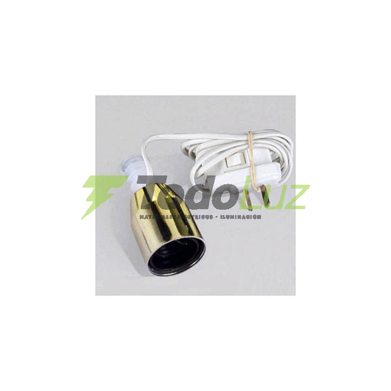 PORTALAMPARAS C/CAPUCHON ARMADO P/BOTELLAS E-27