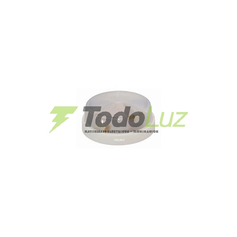 PLAFON POLICARBONATO DE 20CM 2 LUCES